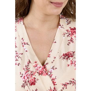 Халат женский "Айрис-3" кулирка (р-ры: 48-58) бежевый