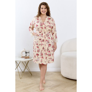 Халат женский "Айрис-3" кулирка (р-ры: 48-58) бежевый