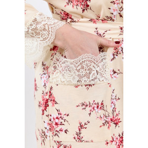 Халат женский "Айрис-3" кулирка (р-ры: 48-58) бежевый