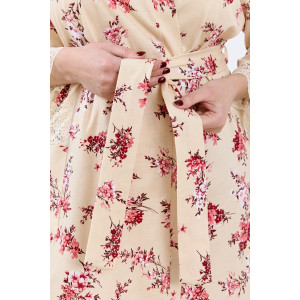 Халат женский "Айрис-3" кулирка (р-ры: 48-58) бежевый