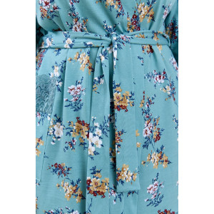 Халат женский "Айрис-3" кулирка (р-ры: 48-58) голубой