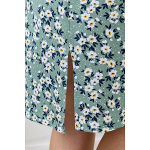 Халат женский "Мирана" кулирка (р-ры: 48-62) зеленый