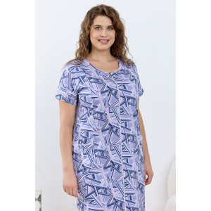 Халат женский "Мирана" кулирка (р-ры: 48-62) лиловый