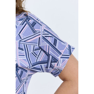 Халат женский "Мирана" кулирка (р-ры: 48-62) лиловый