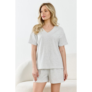 Костюм двойка женский "Изящество" махра (р-ры: 44-54) серый Костюм двойка женский "Изящество" махра (р-ры: 44-54) серый