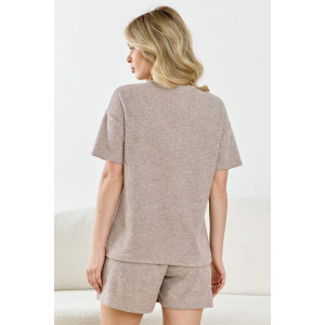 Костюм двойка женский "Изящество" махра (р-ры: 44-54) капучино Костюм двойка женский "Изящество" махра (р-ры: 44-54) капучино