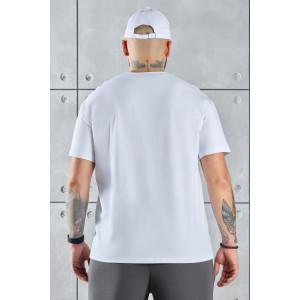 Футболка мужская "Арчи-2" кулирка с лайкрой (р-ры: 48-58) белый