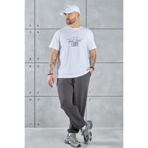 Футболка мужская "Арчи-2" кулирка с лайкрой (р-ры: 48-58) белый