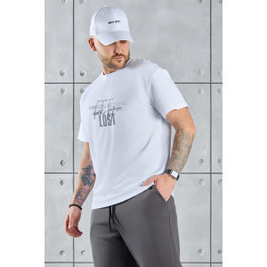 Футболка мужская "Арчи-2" кулирка с лайкрой (р-ры: 48-58) белый