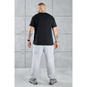 Футболка мужская "Арчи-2" кулирка с лайкрой (р-ры: 48-58) черный