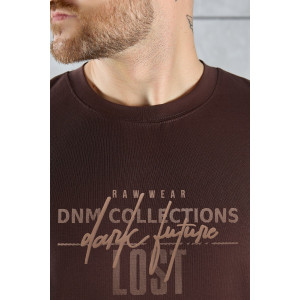 Футболка мужская "Арчи-2" кулирка с лайкрой (р-ры: 48-58) шоколадный