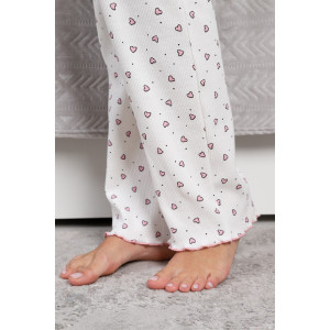 Пижама женская М-1030 лапша (р-ры: 42-52) розовые сердечки Пижама женская М-1030 лапша (р-ры: 42-52) розовые сердечки