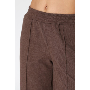 Брюки женские М-1020 полар флис (р-ры: 46-56) коричневый микровельвет