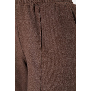 Брюки женские М-1020 полар флис (р-ры: 46-56) коричневый микровельвет