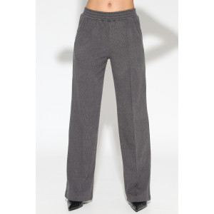 Брюки женские М-1020 полар флис (р-ры: 46-56) серый микровельвет