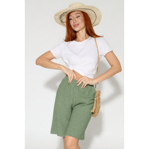 Бермуды женские М-1023 жатка (р-ры: 54-58) хаки