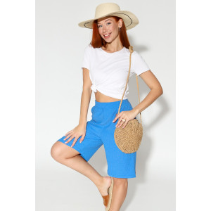 Бермуды женские М-1023 жатка (р-ры: 54-58) голубой