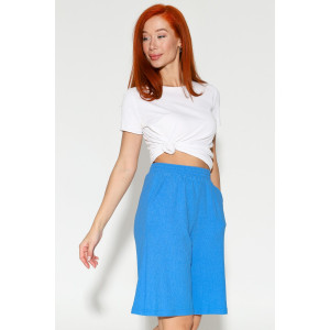 Бермуды женские М-1023 жатка (р-ры: 54-58) голубой