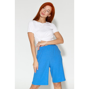 Бермуды женские М-1023 жатка (р-ры: 54-58) голубой