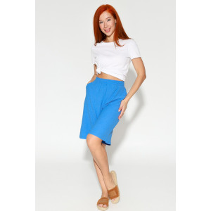 Бермуды женские М-1022 жатка (р-ры: 44-52) голубой