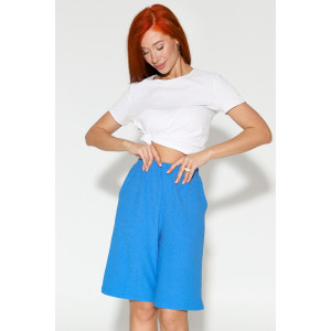 Бермуды женские М-1022 жатка (р-ры: 44-52) голубой