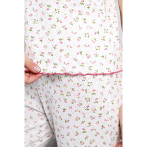 Пижама женская М-1031 ажурная рибана (р-ры: 42-52) аленький цветочек