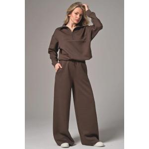 Костюм двойка женский 2450-Жак "Жаккард" жаккард (р-ры: 46-56) коричневый Костюм двойка женский 2450-Жак "Жаккард" жаккард (р-ры: 46-56) коричневый