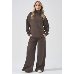 Костюм двойка женский 2450-Жак "Жаккард" жаккард (р-ры: 46-56) коричневый Костюм двойка женский 2450-Жак "Жаккард" жаккард (р-ры: 46-56) коричневый