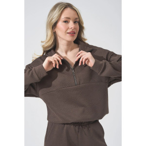 Костюм двойка женский 2450-Жак "Жаккард" жаккард (р-ры: 46-56) коричневый Костюм двойка женский 2450-Жак "Жаккард" жаккард (р-ры: 46-56) коричневый