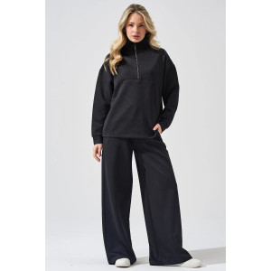 Костюм двойка женский 2450-Жак "Жаккард" жаккард (р-ры: 46-56) черный Костюм двойка женский 2450-Жак "Жаккард" жаккард (р-ры: 46-56) черный