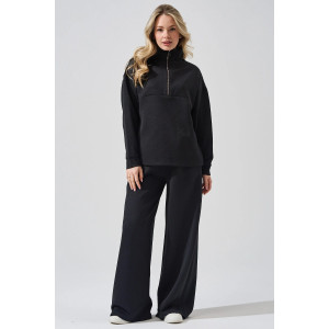 Костюм двойка женский 2450-Жак "Жаккард" жаккард (р-ры: 46-56) черный Костюм двойка женский 2450-Жак "Жаккард" жаккард (р-ры: 46-56) черный