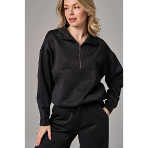 Костюм двойка женский 2450-Жак "Жаккард" жаккард (р-ры: 46-56) черный Костюм двойка женский 2450-Жак "Жаккард" жаккард (р-ры: 46-56) черный