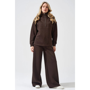 Костюм двойка женский 2450-Жак "Жаккард" жаккард (р-ры: 46-56) шоколадный Костюм двойка женский 2450-Жак "Жаккард" жаккард (р-ры: 46-56) шоколадный