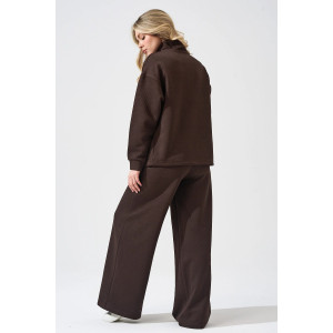 Костюм двойка женский 2450-Жак "Жаккард" жаккард (р-ры: 46-56) шоколадный Костюм двойка женский 2450-Жак "Жаккард" жаккард (р-ры: 46-56) шоколадный