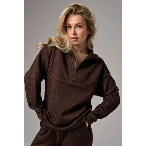 Костюм двойка женский 2450-Жак "Жаккард" жаккард (р-ры: 46-56) шоколадный Костюм двойка женский 2450-Жак "Жаккард" жаккард (р-ры: 46-56) шоколадный