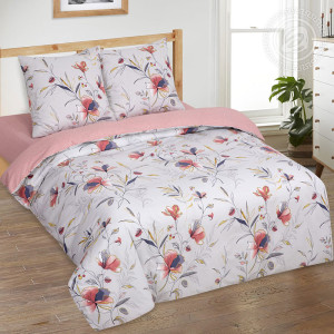 Постельное белье поплин "Парадиз" (последний размер) 2-сп.евр