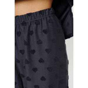 Костюм двойка женский 2231 махра-жаккард (последний размер) графит 50 Костюм двойка женский 2231 махра-жаккард (последний размер) графит 50