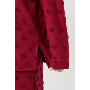 Костюм двойка женский 2231/2 махра-жаккард (последний размер) бордовый 48 Костюм двойка женский 2231/2 махра-жаккард (последний размер) бордовый 48