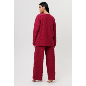 Костюм двойка женский 2231/2 махра-жаккард (последний размер) бордовый 48 Костюм двойка женский 2231/2 махра-жаккард (последний размер) бордовый 48