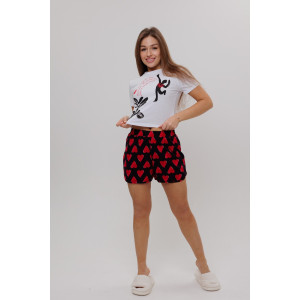 Костюм двойка женский №1731/2 кулирка (последний размер) черный 46