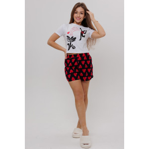 Костюм двойка женский №1731/2 кулирка (последний размер) черный 46