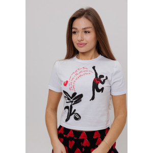 Костюм двойка женский №1731/2 кулирка (последний размер) черный 46