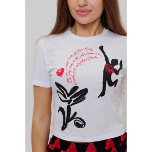 Костюм двойка женский №1731/2 кулирка (последний размер) черный 46