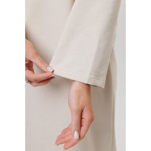 Платье женское №2156 футер 2-х нитка (последний размер) бежевый 52,54