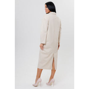 Платье женское №2156 футер 2-х нитка (последний размер) бежевый 52,54