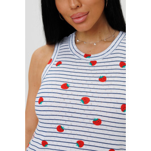 Сорочка женская №2208 рибана (последний размер) белый 48-50