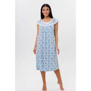 Сорочка женская 2055/3 кулирка (последний размер) голубой 52,58 Сорочка женская 2055/3 кулирка (последний размер) голубой 52,58