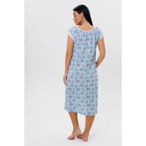 Сорочка женская 2055/3 кулирка (последний размер) голубой 52,58 Сорочка женская 2055/3 кулирка (последний размер) голубой 52,58