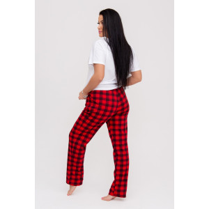 Брюки женские 1575 кулирка (последний размер) красный 50