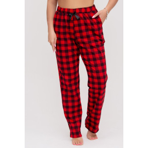 Брюки женские 1575 кулирка (последний размер) красный 50